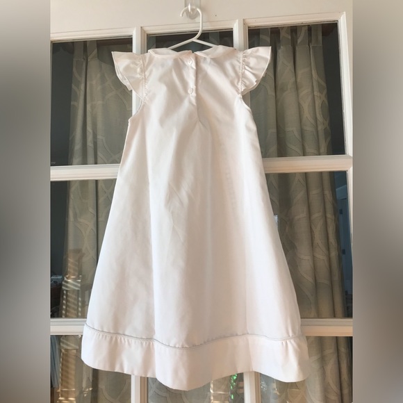Sweet Dreams size 6 dress white with peter pan collar and eyelet details. - Picture 2 of 8